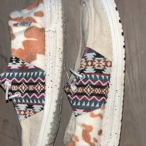 Hey Dude Wendy Patchwork Durango Size 9 Women